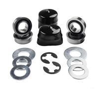 Kit de conversión de buje de rueda delantera de goma de metal a rodamiento para Craftsman para Murray 532009040 9040h compatible con Yth22v46 Yta18542 Lgt2654 Gth2548 Reparación de cortacésped