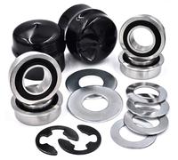 Kit de conversión de cojinete de rueda delantera HD Switch 532124959 124959 (4 unidades) para Husqvarna, AYP, Poulan, Jonsered, Craftsman Sears cortacésped y tractores de jardín