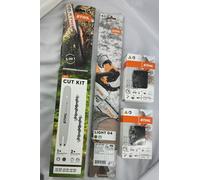 Kit de corte STIHL, modelo 4, número de artículo 30050009902, compatible con motosierras MS180, 181, 182, 211, 212, 231, 251, y número de artículo adicional 30050004809 + 36360000050