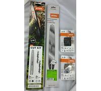Kit de corte STIHL para modelos MS162, MS170, MS171, MS172, MS180, MS181, con números de referencia 30050083909 y 36100000050
