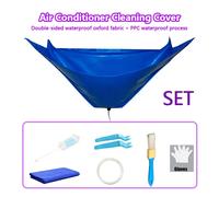 Kit de cubierta de limpieza de aire acondicionado con bolsa impermeable, herramienta de lavado, cepillo, filtro, Spray de limpieza por debajo de 110CM, juego de polvo protector set