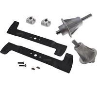 Kit de cuchillas y contrapeso de 122 cm para cortacéspedes Alpina, Brill, Castel Garden, Iseki, Stiga y Solo