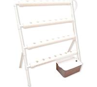 Kit de cultivo hidropónico, con 36 orificios, sistema de riego automático, color blanco