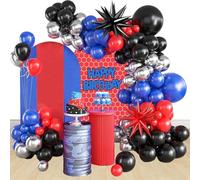Kit de Decoración para Fiestas Spider Globos Azules Rojos Negros Guirnalda Arco Temática