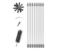 Kit De Deshollinador De Chimeneas: Cepillo De Limpieza De Tuberías De