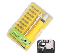 Kit de destornilladores de computadora - Kit de herramientas de precisión portátil 32 en 1 - Juego de destornilladores de reloj, para consola de juegos de PC, reloj, reparación de lentes, electrónica