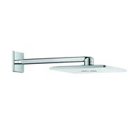 Kit de ducha con cabezal de ducha Grohe Rainshower 310 SmartActive Cube de 430 mm, 2 tipos de rociadores, 26479LS0, Color: Blanco Luna