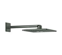 GROHE Rociador de ducha Rainshower SmartActive Cube – 310 mm, brazo 43 cm, 2 chorros – Hard Graphite