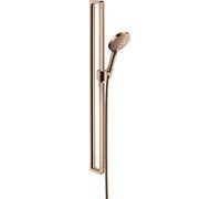 Kit de ducha hansgrohe AXOR Citterio E con Raindance Select S 120 teleducha 3 funciones, 36735300, Color: Oro rojo pulido