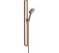 Kit de ducha hansgrohe AXOR Citterio E con Raindance Select S 120 teleducha 3 funciones, 36735310, Color: Oro rojo cepillado