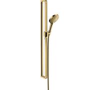 Kit de ducha hansgrohe AXOR Citterio E con Raindance Select S 120 teleducha 3 funciones, 36735990, Color: Óptica Oro Pulido