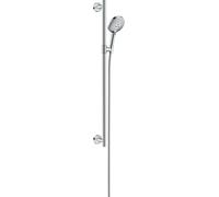 Kit de ducha hansgrohe Raindance Select S 120 3jet EcoSmart con barra de ducha 90 cm, 26323000, Color: cromado