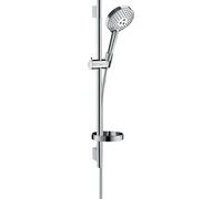 Kit de ducha hansgrohe Raindance Select S 120 3jet PowderRain con barra de ducha de 65 cm, cromado, 27654000