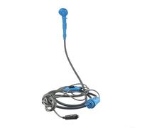 Kit de ducha portátil de camping de 12 V con control de presión ajustable eléctrico, manguera de 2 m, bomba de cable de 4 m, accesorios colgantes y bolsa de almacenamiento para acampar al aire libre