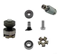 Kit de eje de engranaje de husillo de 5 piezas para amoladora angular Mini 550 con construcción bimetálica de 20 mm de diámetro exterior y 5 mm de diámetro interior