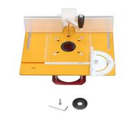 Kit de elevación para enrutador de 0 a 54 mm, de elevación para mesa de enrutador con placa de inserción para máquinas fresadoras de corte de 64-65 mm, base de aleación de