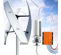 Kit de Energía Eólica Vertical 16000W 20000W Generador de Viento con 3 Palas, Tecnología Maglev y Controlador para Autoconsumo, 12V/24V/48V/220V(20000W,12V)