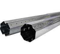 Kit de enrollador para persianas Schellenberg Maxi, para eje octogonal de 60 mm, diseñado para enrollar la lámina de la persiana, de longitud ajustable, 160 cm, modelo 86005