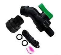 Kit de espiga de lluvia de alto flujo de 1/2 3/4 pulgadas de plástico para instalación externa de agua