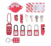 Kit de Etiquetado de Bloqueo, Bloqueos de Disyuntor, Cerrojos de Candado de Bloqueo de Seguridad, Etiquetas Loto, Kit de Bolsa de Llaves, Kit de Bloqueo Eléctrico