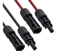Kit de extensión para cables solares InLine®, incluye conectores solares de 6mm², color /rojo, longitud de 7,5 metros