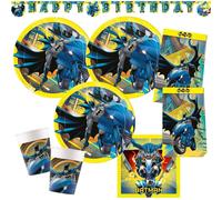 Kit de fiesta de Batman para 8 niños, con 45 piezas