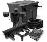 Kit de filtración para estanques de 12.000 litros, que incluye: bomba UVC de 36 W, bomba NEO8000 de 40 W, manguera de 25 metros y skimmer CSP250