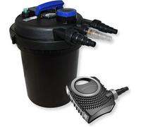 Kit de filtración para estanques - Filtro para estanques - Bomba para estanques - Filtro biológico de presión - Esterilizador UVC