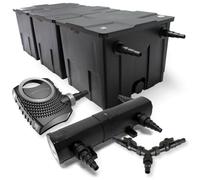 Kit de filtrado de estanque, 90.000 litros, esterilizador de 18 W, bomba 70 W HELLOSHOP26