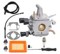 Kit de filtro de aire de carburador para STIHL-FS120/FS120R/FS300 BT120C BT121 - Tune Up Piezas de repuesto Juego de filtros de combustible de carbohidratos para cortadores de cepillo recortadora