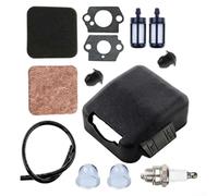 Kit de filtro de aire para FS80 FS85 HS80 BG75 piezas de repuesto - Elemento de papel resistente para desbrozadoras, sopladores, cortasetos, herramientas de jardín, 1 juego