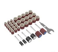 Kit de Fresas de Carburo 17 Piezas para Madera(B) | 5 cabezales lija, 5 brocas, 7 limas rotativas, acabado fino, para ideal carpintería