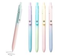 Kit de gel genérico, 0,7 mm de punta fina, 5 piezas retráctiles con clip, Smooth Writing Stationery for Teachers, Students, School, Work, Business, Home, 6,1 x 2,17 x 0,67 pulgadas