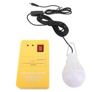 Kit de generador de energía solar con cable de carga USB y linterna LED, ideal para uso doméstico o en exteriores