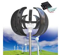 Kit de generador de turbina eólica de 12000 W, 12 V/24 V/48 V, sistema de alimentación vertical para el hogar, barco, monitoreo marino, iluminación de calle, diseño de 5 cuchillas