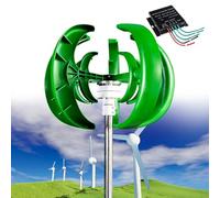 Kit de generador de turbina eólica de 12000 W, 12 V/24 V/48 V, sistema de alimentación vertical para el hogar, barco, monitoreo marino, iluminación de calle, diseño de 5 cuchillas