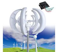 Kit de generador de turbina eólica de 12000 W, potencia eólica vertical de 12 V/24 V/48 V, 5 cuchillas para el hogar, barco, marina, alumbrado público