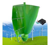 Kit de generador de turbina eólica vertical, 12000 W helicoidal 2 cuchillas, controlador MPPT de 48 V, levitación magnética, uso en fábrica doméstica
