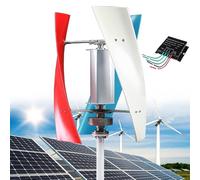 Kit de generador de turbina eólica vertical, 14000 W, 12 V, 24 V, 48 V, 110 V, 220 V, CA trifásica con controlador MPPT para energía industrial doméstica, energía fuera de la red