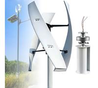 Kit De Generador Eólico 16000W 20000W Aerogenerador Vertical De 12V 24V 48V 220V con Controlador De Carga Impermeable. Generador De Electricidad para Techos De Casas Rodantes(16000W,48V)