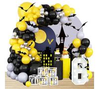 Kit de Guirnalda de Arco de Globos de Cumpleaños Globos de Látex de Bat Globos de Cumpleaños Super City Decoraciones para Fiestas Suministros para Fiestas Temáticas
