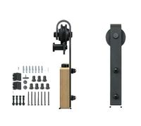 Kit de herrajes para puerta corredera, diseño robusto, funcionamiento suave, modelo 8ft-a, tipo J, para una puerta