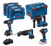 KIT DE HERRAMIENTAS 18V GSR+GDX+GBH+GSA 1*4.0AH + 2*5.5AH - B 615990N37
