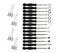 Kit de herramientas de ajuste de carburador, 18 piezas para soplador de motosierra, juego de destornilladores de precisión con funda, apto para motor de 2 ciclos