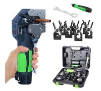 Kit de herramientas de ensanchamiento eléctrico para tubos de latón de aluminio de cobre suave, expansor de tubería profesional para instalación de CA y mantenimiento de refrigeración