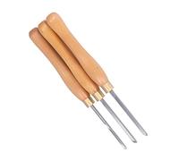 Kit de Herramientas de Torno Madera, 3pcs Torno Herramientas para Varios Proyectos Carpintería