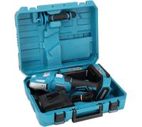 Kit de herramientas en maletín SAS + ALL DED7030A10, amoladora angular sin escobillas, dos baterías de 4 Ah, cargador