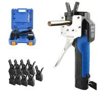 Kit de herramientas expansor de tubo eléctrico de 50 W, 9 cabezales para expansión de tubería de CA HVAC en cobre y aluminio y latón