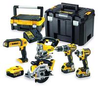 DeWalt Kit de herramientas DCK551P3T-QW – Taladro, Atornillador, Sierras, 3 baterías 18V 5Ah