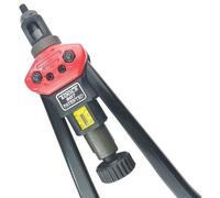 Kit de herramientas Klinknagel, que incluye martillo para remaches y tuercas de M3 a M12, para metal, en color y rojo